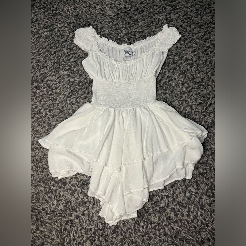 Princess Polly The Love Galore Romper White Size 2